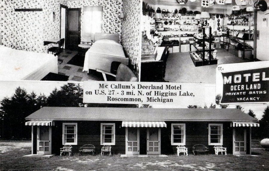 Peltons Deerland Motel (McCallums Deerland Motel) - Vintage Postcard (newer photo)